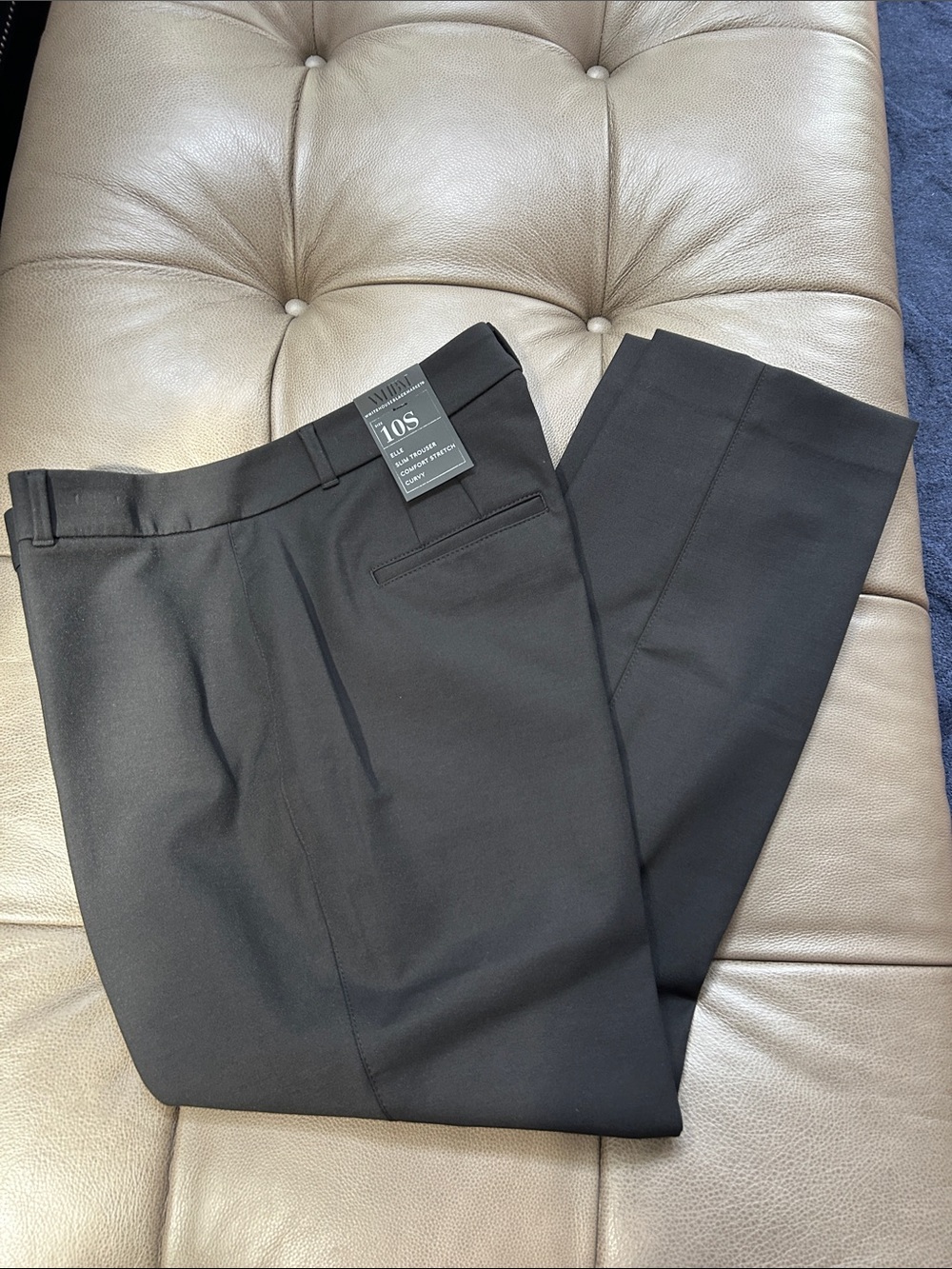 White House Black Market Women’s Black Pants - Slim TrouserComfort Stretch Elle